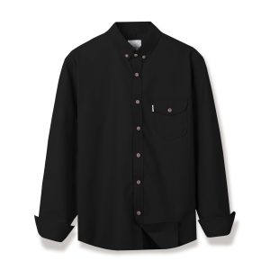 Black Plain Oxford Shirt