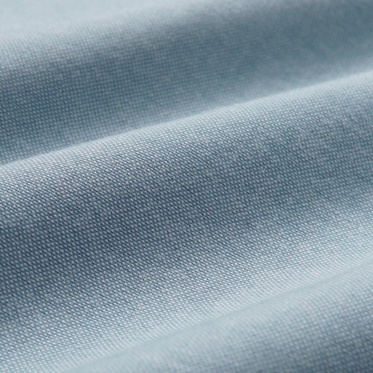 Light Blue Band Collar Oxford Shirt - Image 6