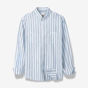 Blue Stripes Long Sleeves Shirt