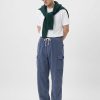 Blue Corduroy Cargo Pants