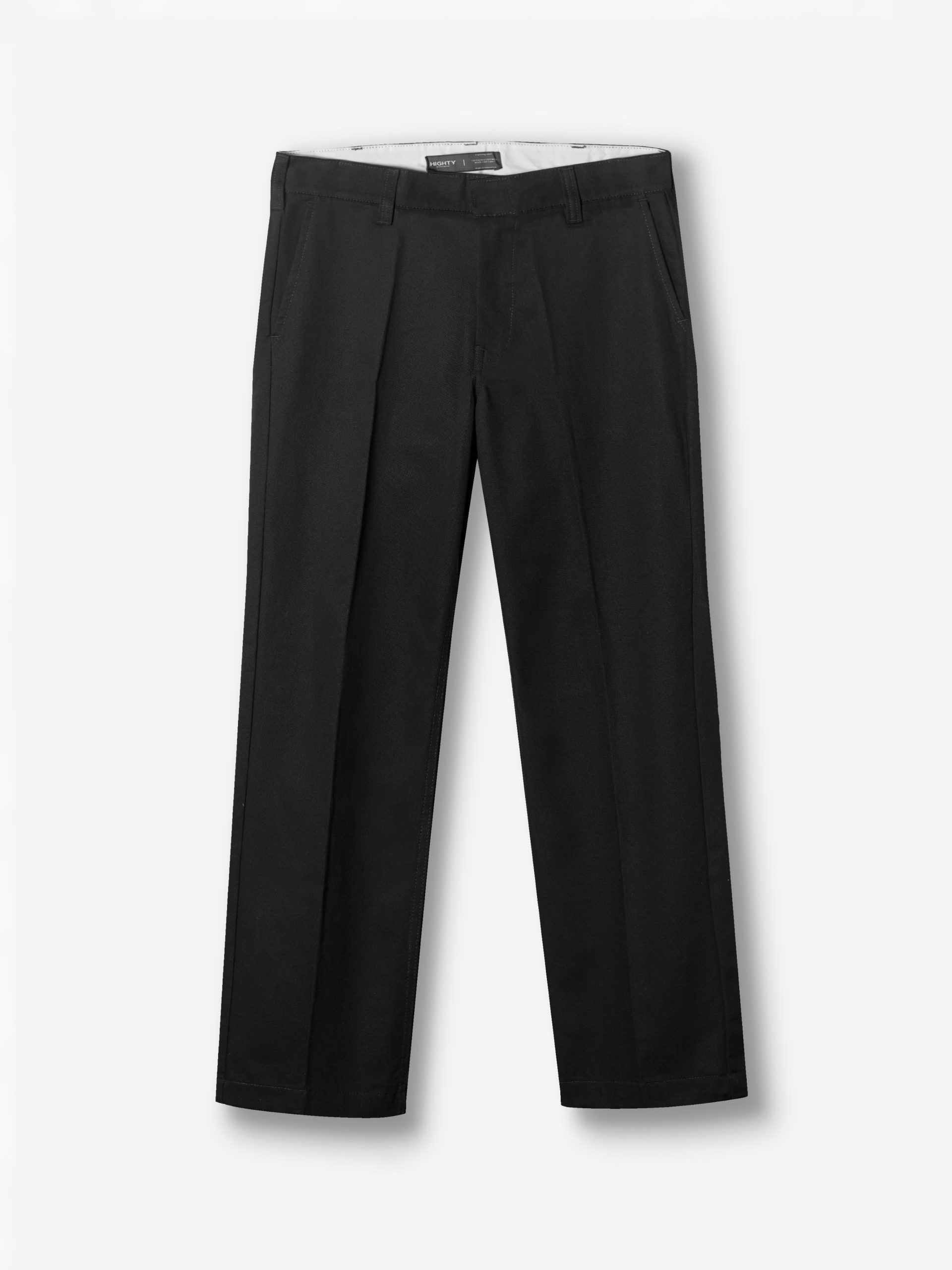 Black Twill Relaxed Straight Chinos - Image 3
