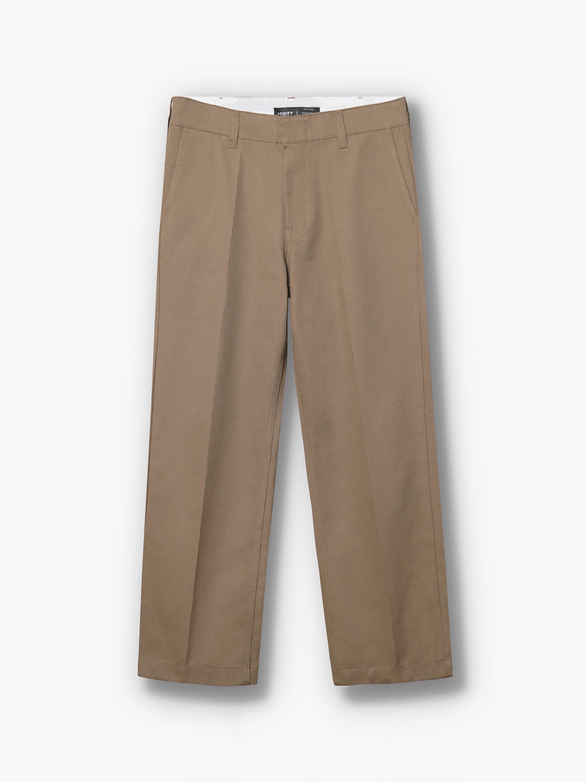Khaki Twill Relaxed Straight Chinos - Image 3
