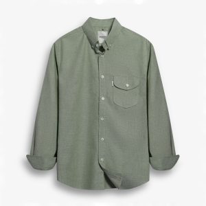 Twotone Green Oxford Shirt