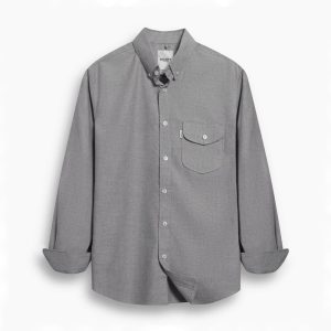 Twotone Black Oxford Shirt