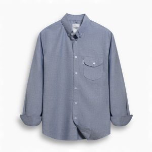 Twotone Navy Oxford Shirt