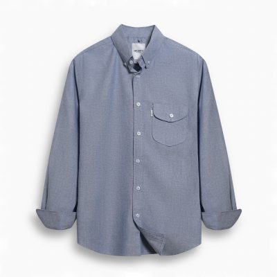 Twotone Navy Oxford Shirt