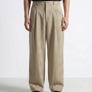 Cannes Khaki Wide Trousers