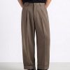 Lyon Brown Wide Trousers