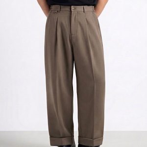 Lyon Brown Wide Trousers