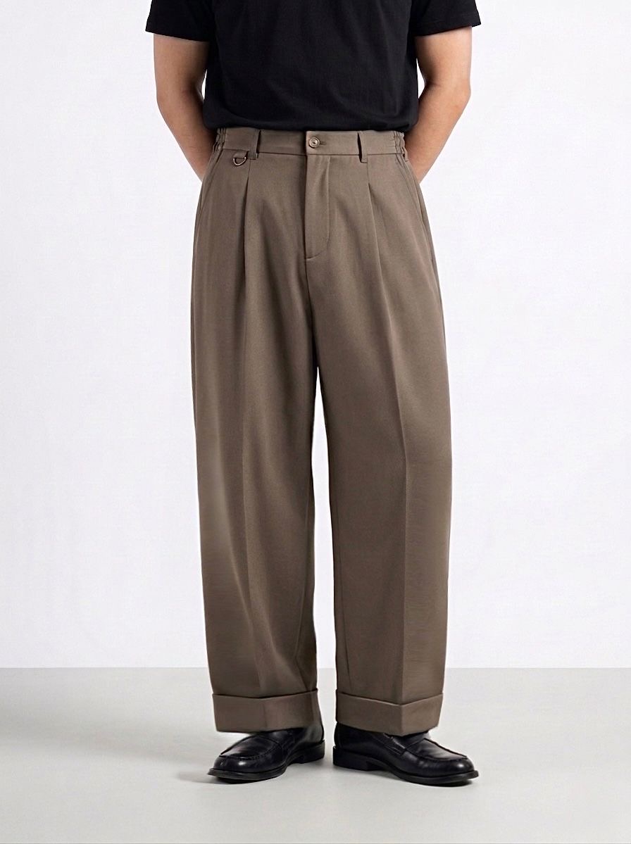 Lyon Brown Wide Trousers