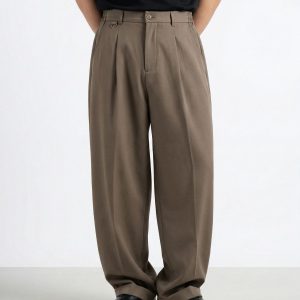 Lyon Brown Wide Trousers