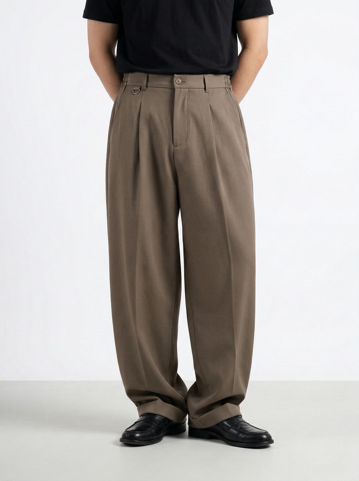 Lyon Brown Wide Trousers