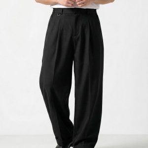 Lyon Black Wide Trousers