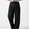 Lyon Black Wide Trousers