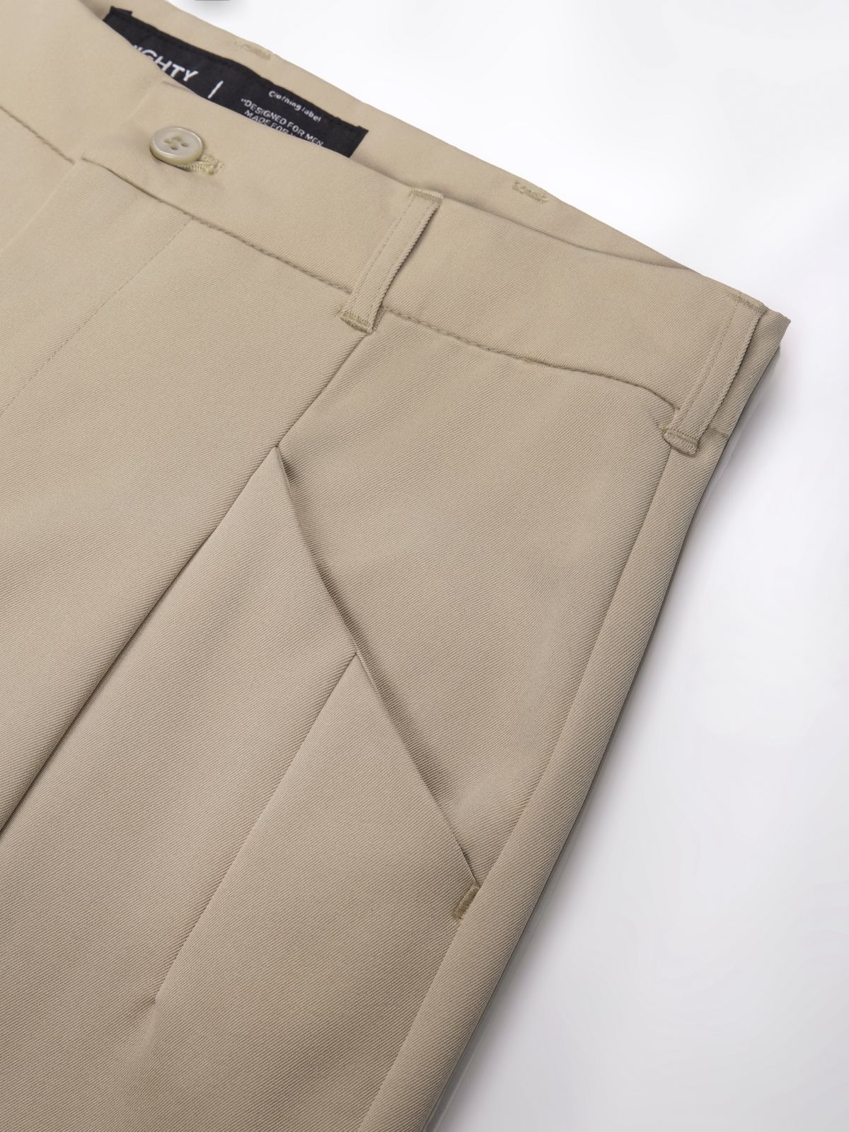 Cannes Khaki Wide Trousers - Image 5