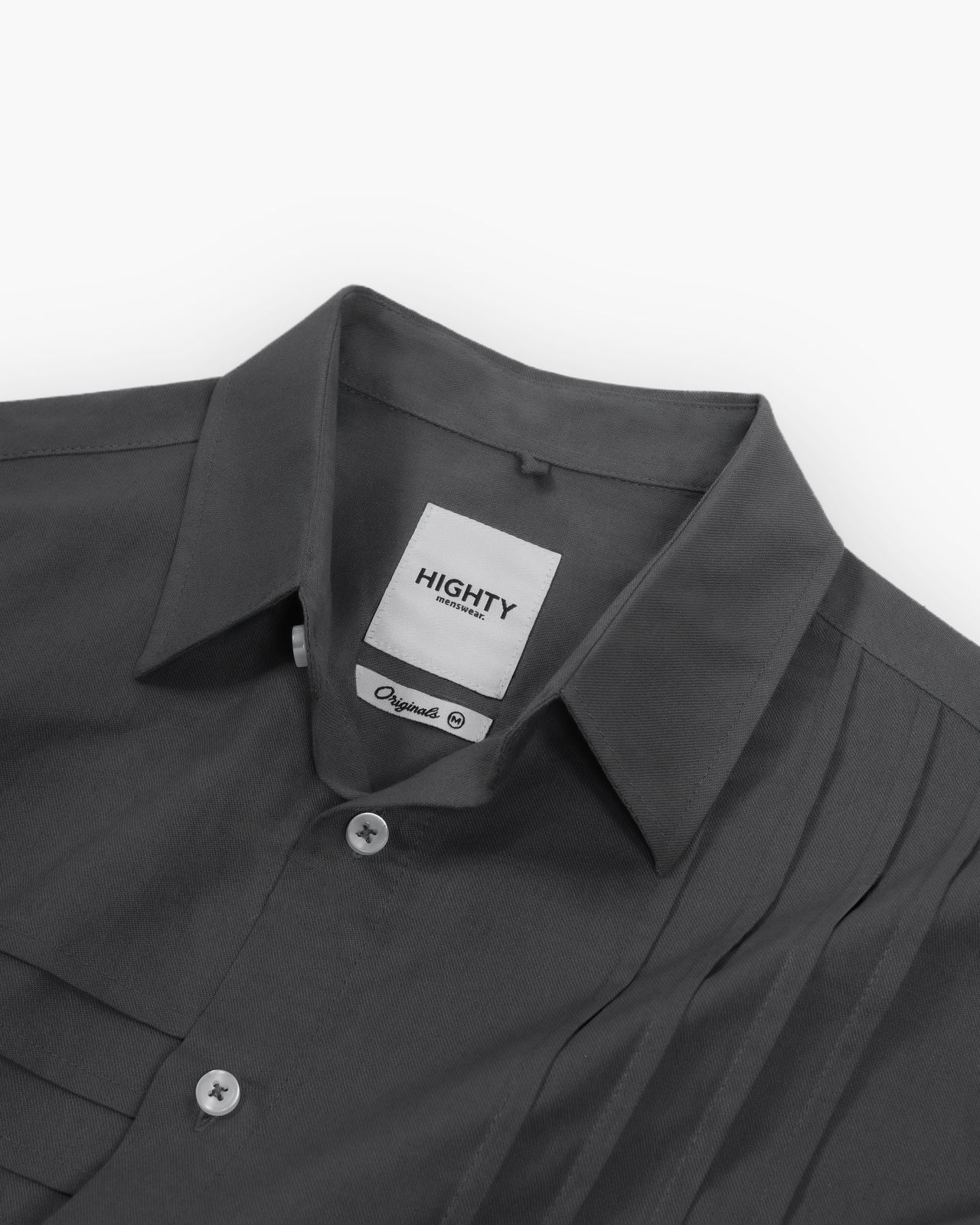 Liner Charcoal Oversize Shirt - Image 3