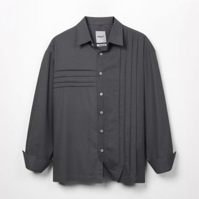 Liner Charcoal Oversize Shirt