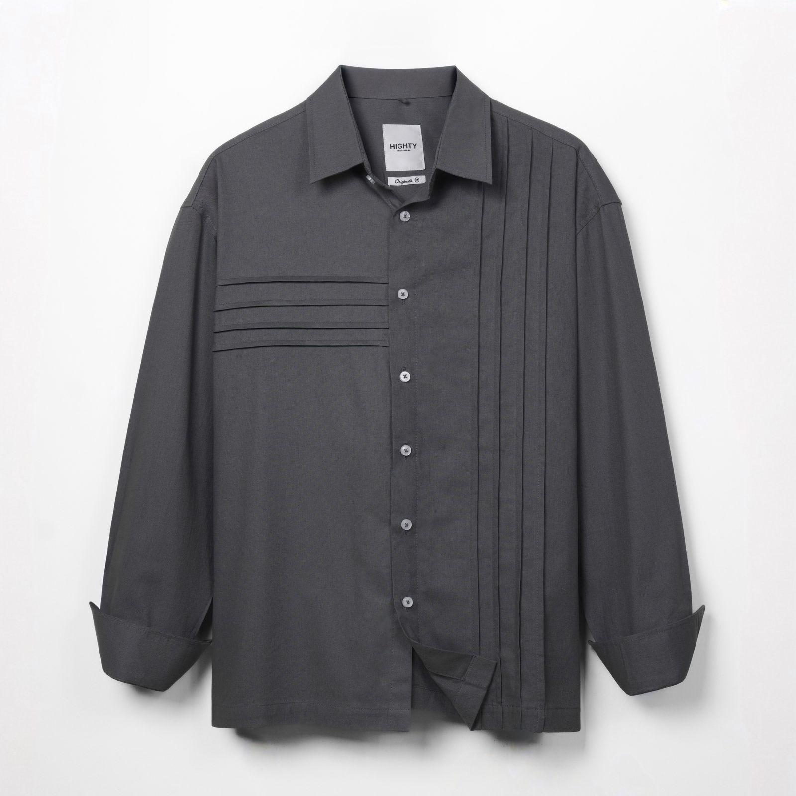 Liner Charcoal Oversize Shirt