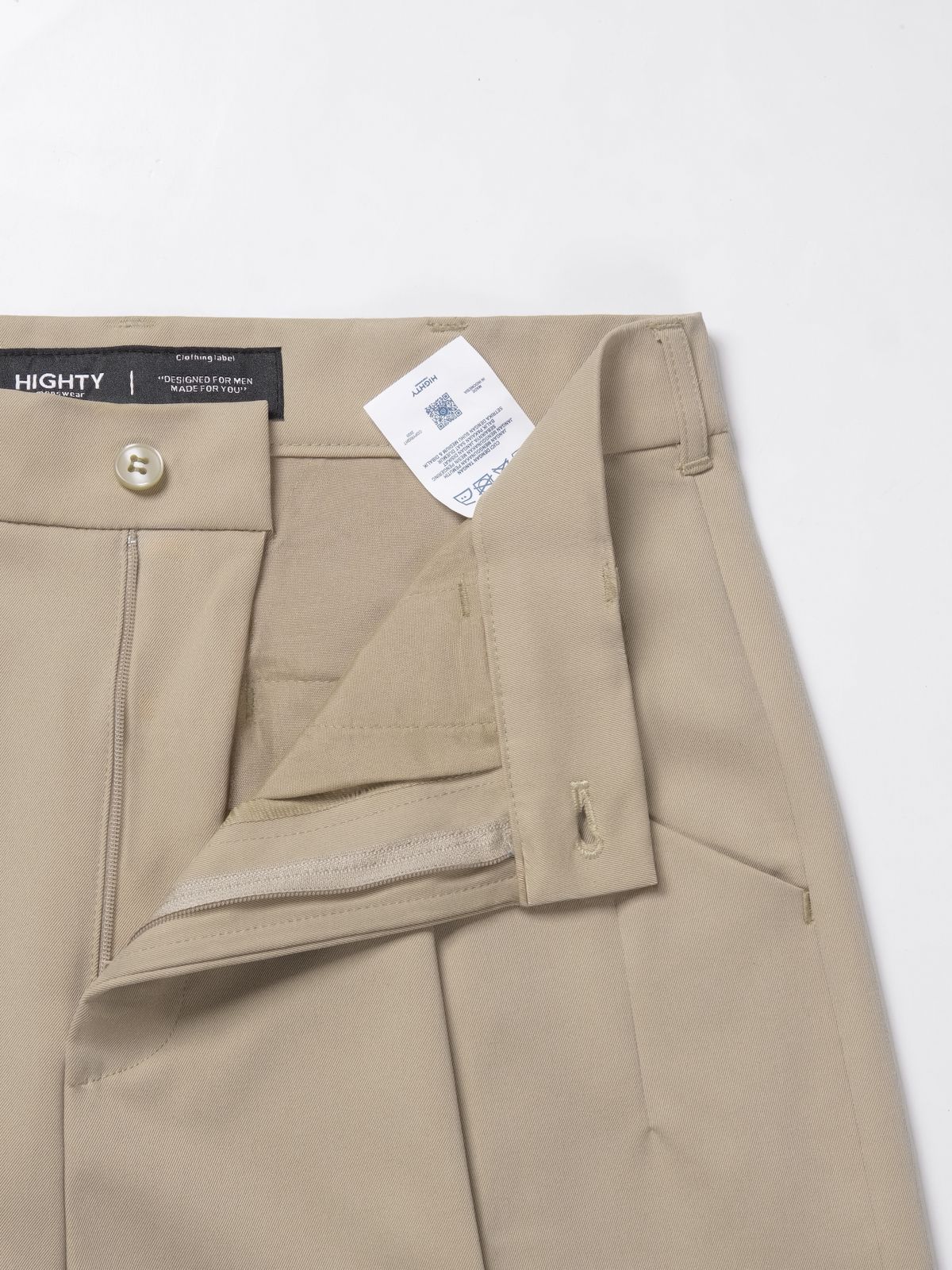 Cannes Khaki Wide Trousers - Image 4