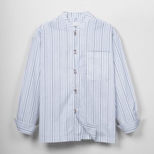 Sora Navy Stripe Oversize Shirt