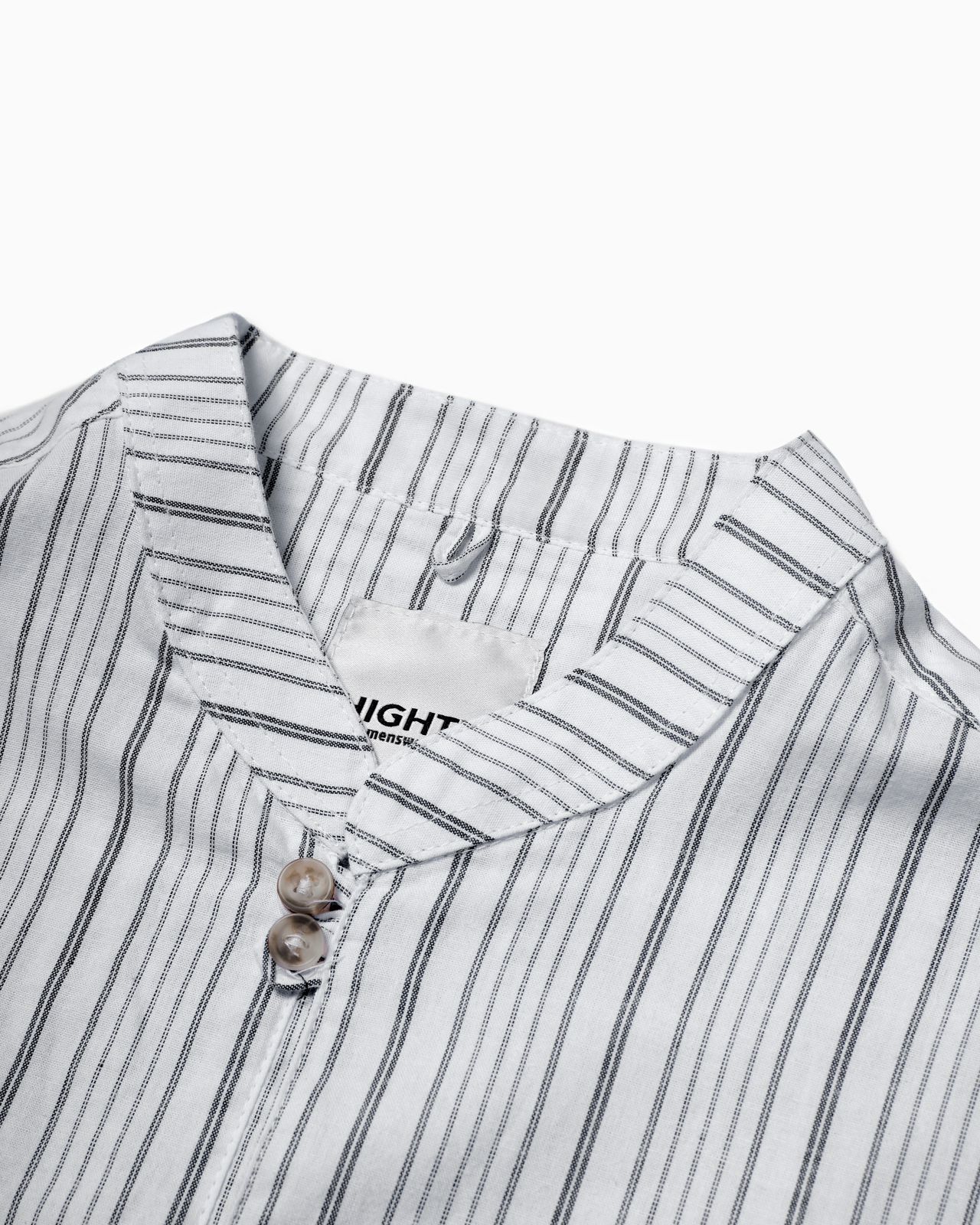 Sora Black Stripe Oversize Shirt - Image 3