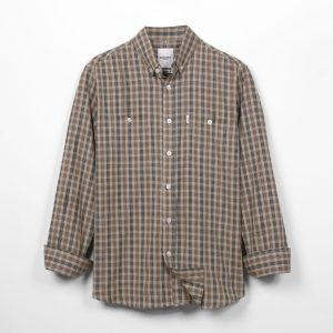City Brown Plaid Shirt