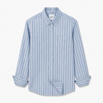 Kei Light Blue Stripe Shirt
