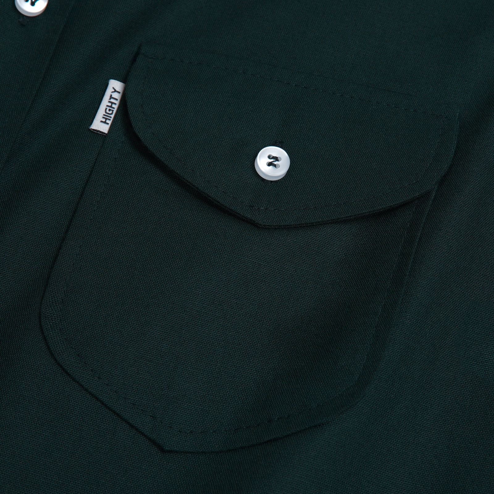 Emerald Plain Oxford Shirt - Image 4