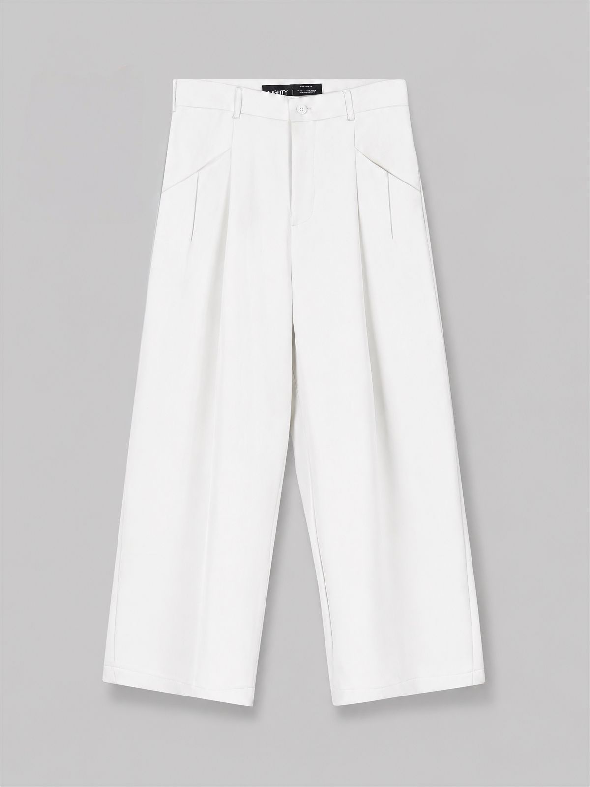 Cannes White Wide Trousers