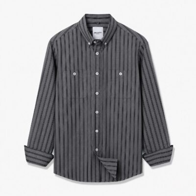 Kei Black Stripe Shirt