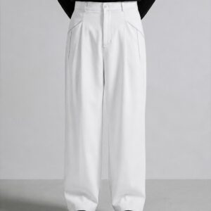 Cannes White Wide Trousers