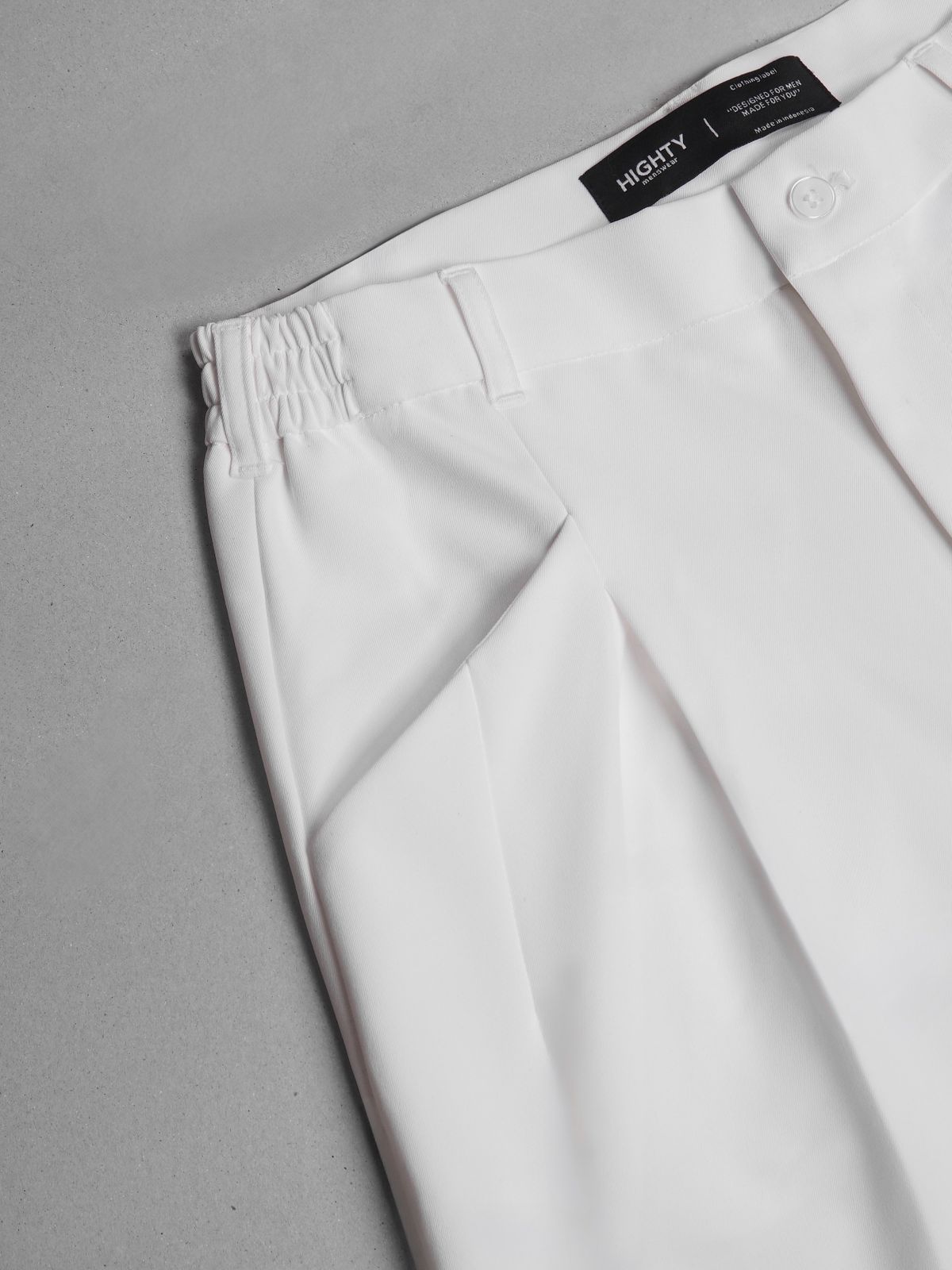 Cannes White Wide Trousers - Image 4