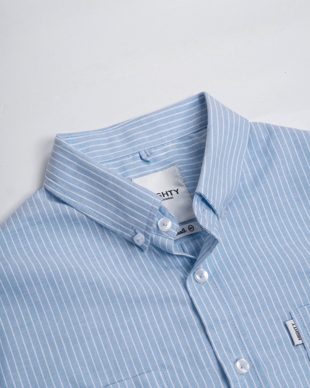 Zen Light Blue Stripe Shirt - Image 3