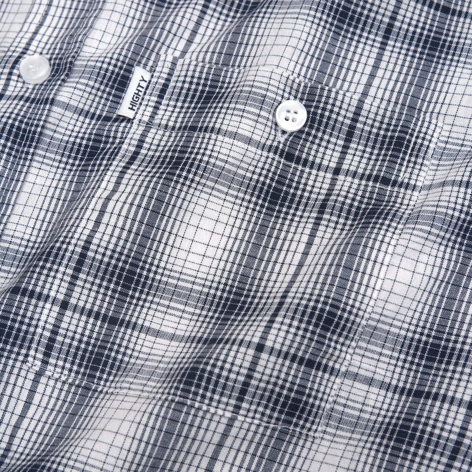 Settle Navy Plaid Shirt - Image 4