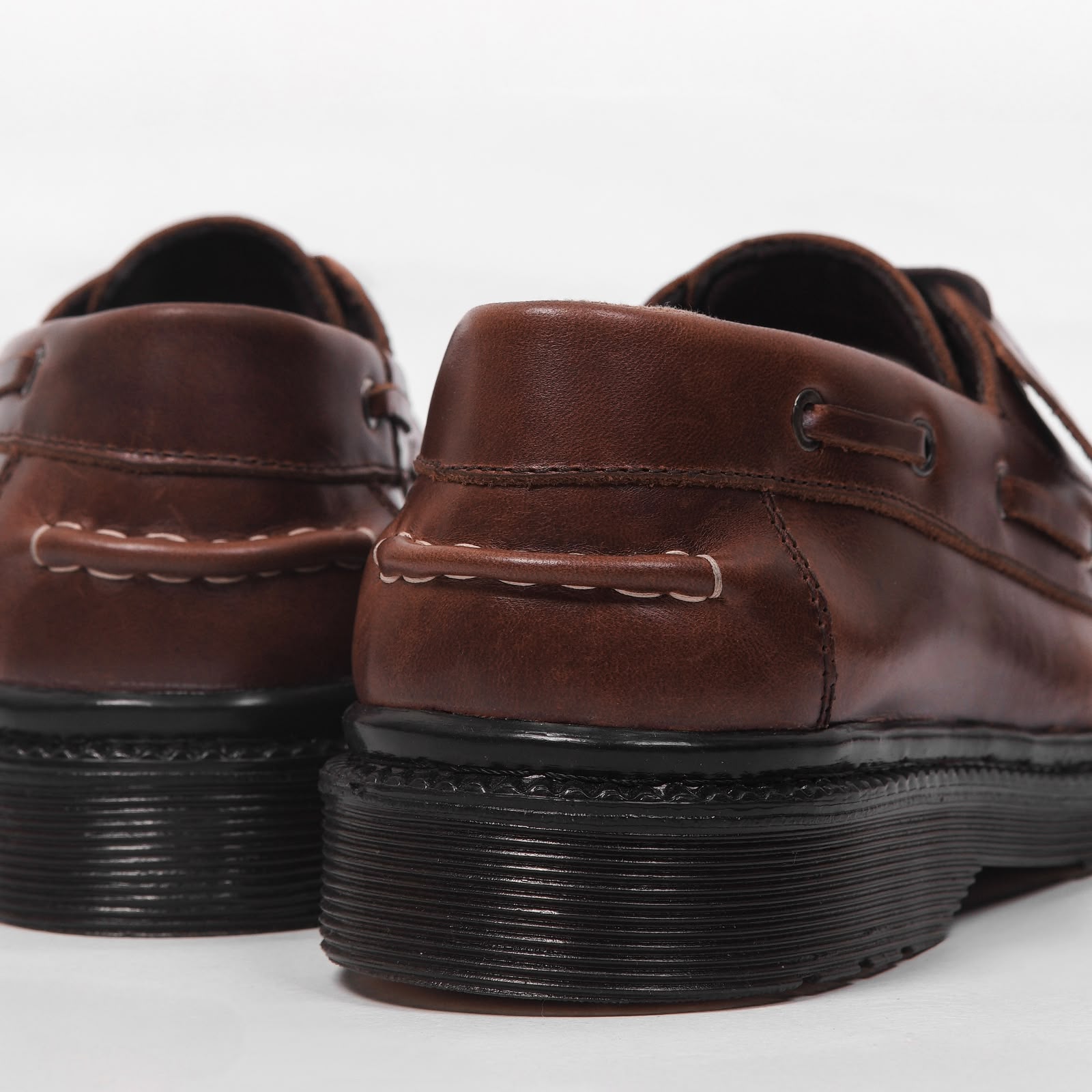 Noah Brown Leather Boat Shoe - Image 5