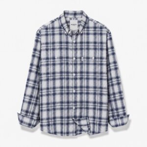 Settle Navy Plaid Shirt