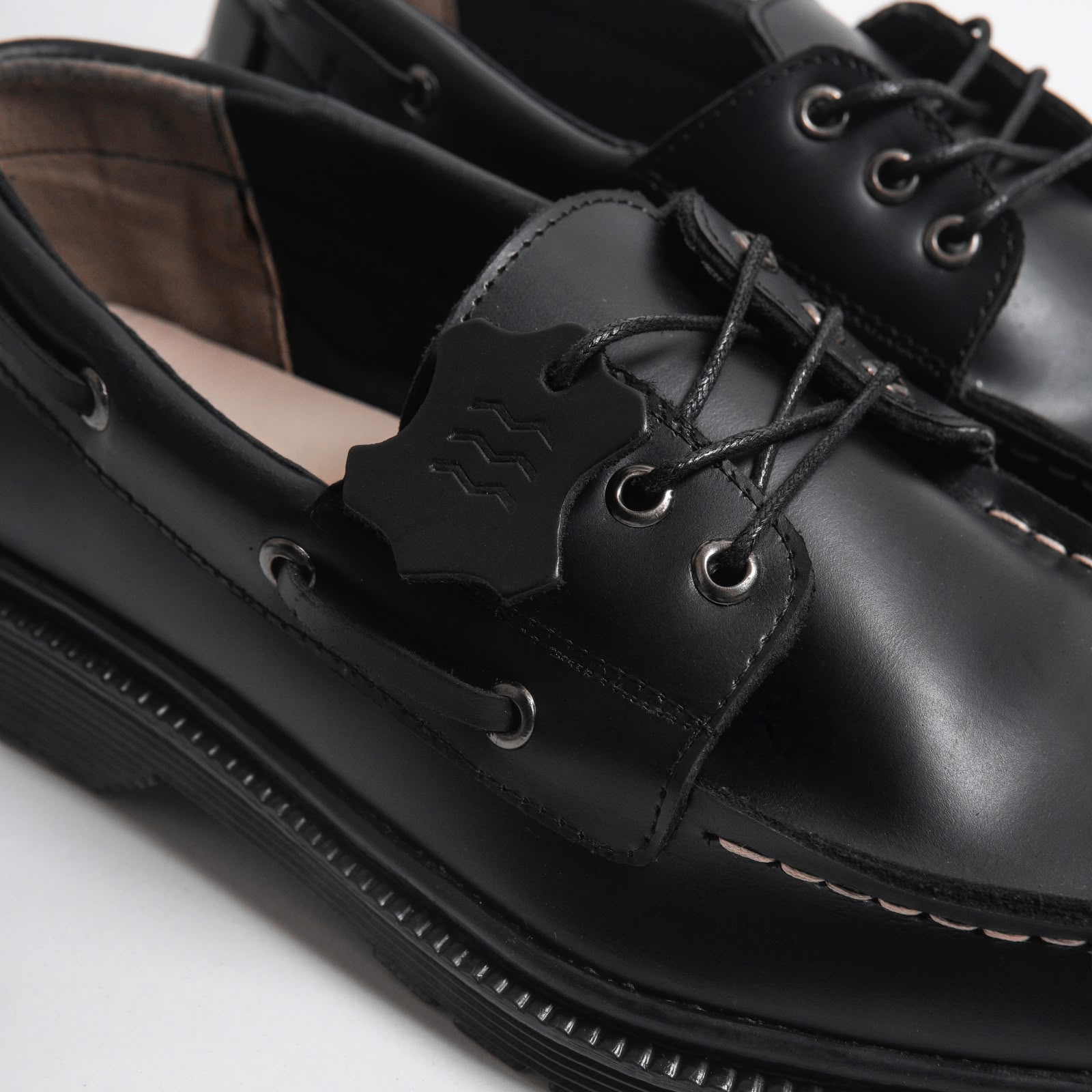 Noah Black Leather Boat Shoe - Image 4