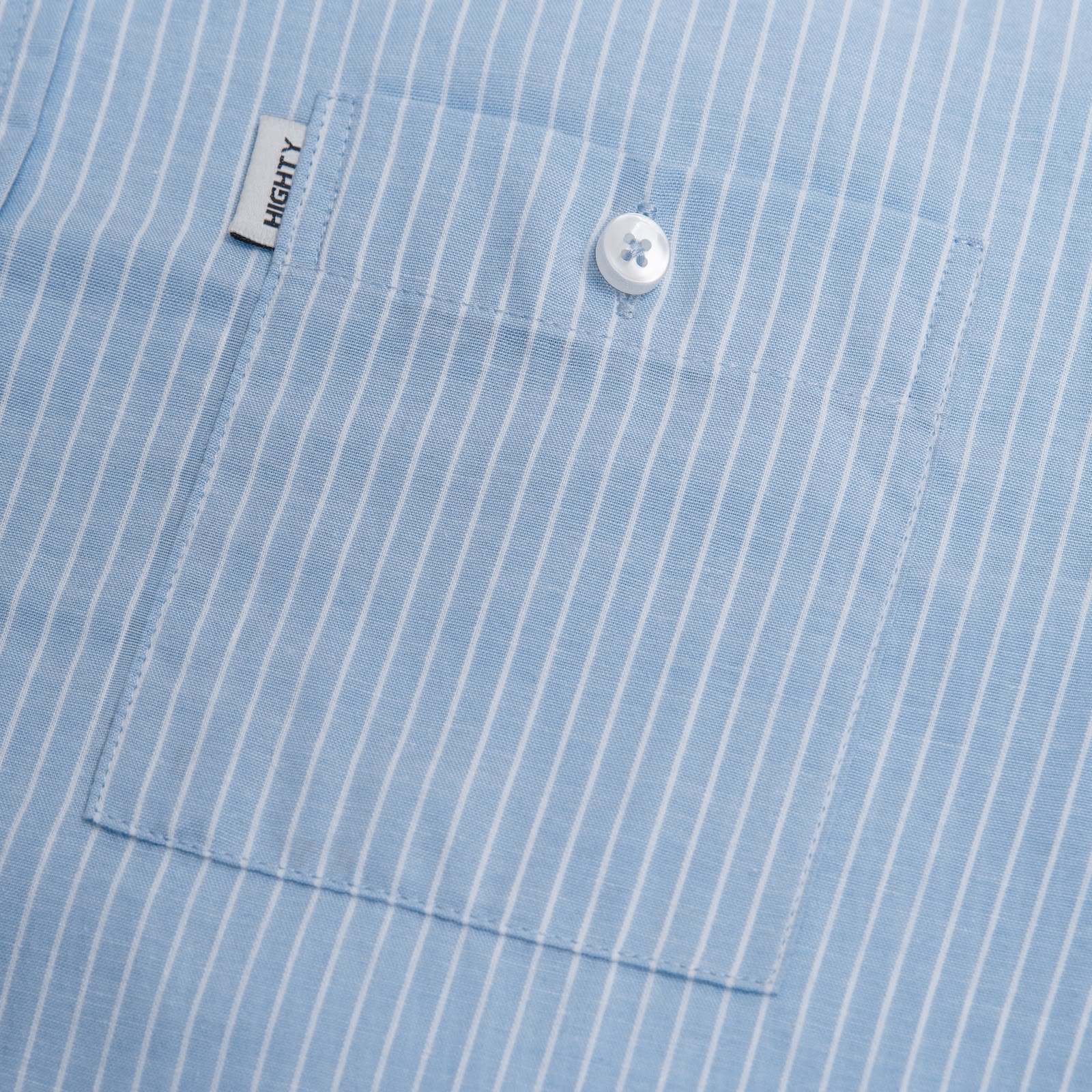 Zen Light Blue Stripe Shirt - Image 4