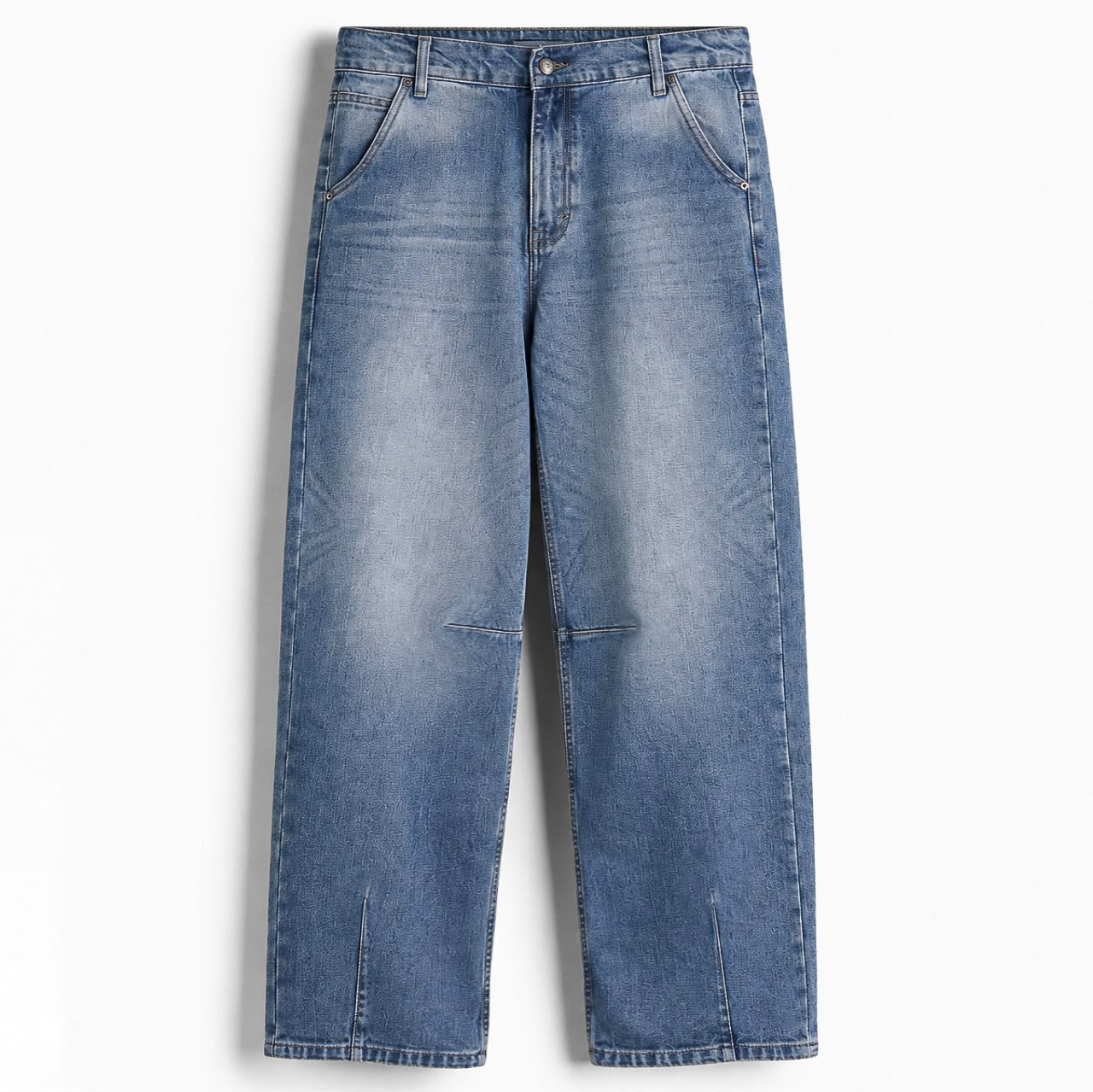Raffel Blue Washed Wide Jeans - Image 3