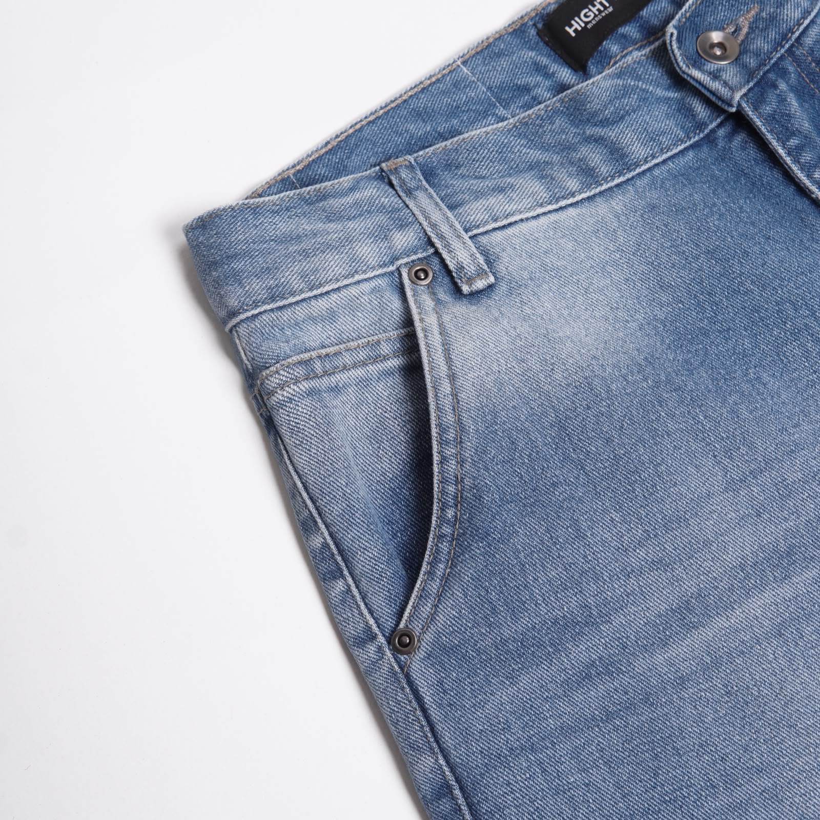 Raffel Blue Washed Wide Jeans - Image 6