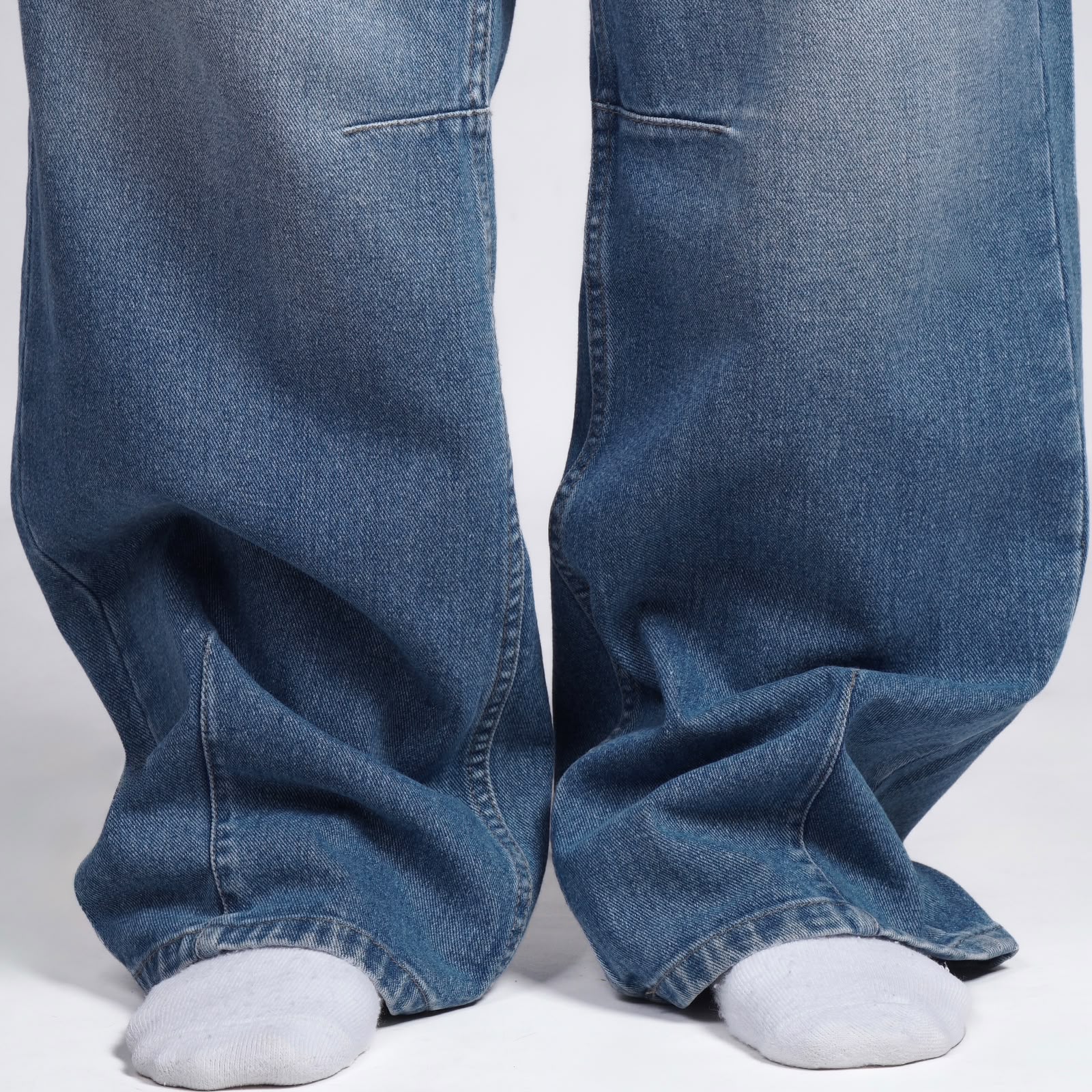 Raffel Blue Washed Wide Jeans - Image 5